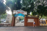 Hiện trạng khu vực sân khấu Trống Đồng nơi được dự kiến thực hiện dự án bãi đậu xe ngầm.