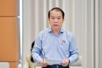 Chủ nhiệm Ủy ban Kl992 Tham Gia Ngay Hoàng Thanh Tùng trình bày báo cáo thẩm tra.