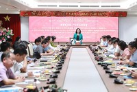 Phó Bí thư Thường trực Thành ủy Hà Nội Nguyễn Thị Tuyến phát biểu chỉ đạo Hội nghị. 
