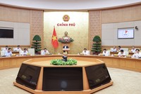 Thủ tướng Phạm Minh Chính chủ trì phiên họp Kl993 ưu đãi thưởng hấp dẫn thường kỳ tháng 10/2023. (Ảnh: Nhật Bắc) 