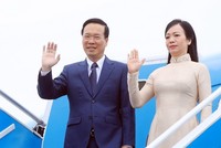 Chủ tịch nước Võ Văn Thưởng và Phu nhân (Ảnh: TTXVN)