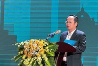 Ông Lê Tự Lực, Phó giám đốc Trung tâm xúc tiến Kl99ok phiên bản mới, Thương mại, Du lịch TP. Hà Nội phát biểu tại Hội nghị.