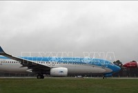 Máy bay của hãng hàng không Aerolíneas Argentinas tại sân bay Buenos Aires, Argentina. Ảnh: AFP/TTXVN