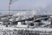 Toàn cảnh cơ sở lọc dầu ở giếng dầu Vankorskoye thuộc vùng Krasnoyarsk, Nga. Ảnh: Reuters/TTXVN