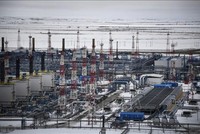 Mỏ khí đốt Bovanenkovo của Nga trên bán đảo Yamal ở Bắc Cực. Ảnh: AFP/TTXVN