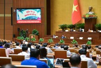 Quốc hội xem video clip về Quy hoạch Thủ đô.
