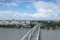 Khu hành chính tập trung TP. Cần Thơ được quy hoạch xây dựng cặp bên đường Quang Trung, thuộc phường Hưng Phú, quận Cái Răng (bên phải). Ảnh: Anh Khoa