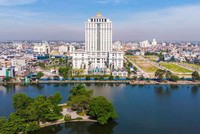 Một góc TP. Nam Định nhìn từ trên cao. (Ảnh: VGP)
