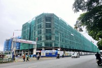 Dự án Khu nhà ở Trang Chủ KL99Com Số 1 Link Đăng Ký KL999 tại tổng kho 3 Lạc Viên đang được tích cực thi công, dự kiến hoàn thành trong quý IV.2025. Ảnh: Thanh Sơn