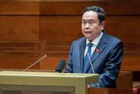  Chủ tịch Quốc hội Trần Thanh Mẫn phát biểu bế mạc.