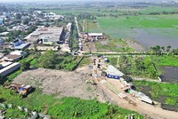 Thi công đường vành đai 3 TP.HCM. Ảnh: Lê Toàn