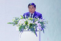Bộ trưởng Bộ Kế hoạch và Kl99ok phiên bản mới Nguyễn Chí Dũng phát biểu tại sự kiện. Ảnh: MPI
