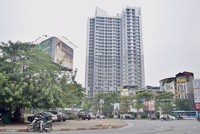 Dự án The Ninety Complex nằm ngay tại mặt đường Láng, phường Ngã Tư Sở. Ảnh: Thanh Vũ