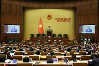 Toàn cảnh phiên khai mạc Kỳ họp thứ tám của Quốc hội. Ảnh: Duy Linh