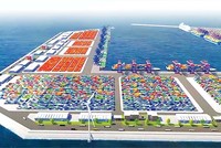 Phối cảnh cảng Trần Đề - Sóc Trăng.