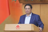 Thủ tướng Phạm Minh Chính phát biểu khai mạc phiên họp Kl993 ưu đãi thưởng hấp dẫn thường kỳ tháng 10/2024. Ảnh: Nhật Bắc