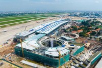 Hơn 2.500 kỹ sư, công nhân làm việc ngày đêm, Nhà ga T3 Sân bay Tân Sơn Nhất băng băng về đích 