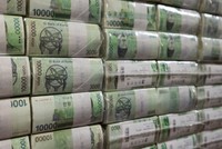 Các cọc tiền won tại Link Vào Nhà Cái KL99 COM Tặng +199k Hàn Quốc ở Seoul. Ảnh: Bloomberg