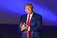 Ông Donald Trump phát biểu tại Harrisburg, Pennsylvania, Mỹ. Ảnh: AA/TTXVN