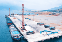 Bến số 1A, Cảng biển Tổng hợp Cà Ná giai đoạn 1 đã hoàn thành và đưa vào khai thác khai thác từ năm 2023. Ảnh: Trung Nam Group