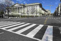 Bên ngoài trụ sở Bộ Kl991.com nạp rút nhanh Mỹ ở thủ đô Washington, D.C. Ảnh: AFP