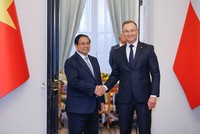 Tổng thống Ba Lan Andrzej Duda khẳng định Ba Lan luôn coi Việt Nam là đối tác quan trọng nhất ở khu vực Đông Nam Á và mong muốn phát triển quan hệ hợp tác với Việt Nam trên tất cả lĩnh vực. Ảnh: Nhật Bắc 