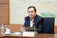 Chủ tịch Quốc hội Trần Thanh Mẫn phát biểu tại tổ - Ảnh PT.