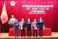 Nghệ An bầu bổ sung 2 chức danh Phó Chủ tịch UBND tỉnh.