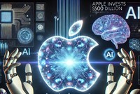 Apple lên kế hoạch Kl99ok phiên bản mới 500 tỷ USD vào AI. Ảnh do ChatGPT tạo ra.