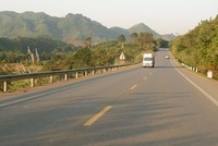 Một đoạn đường Thái Nguyên - Chợ Mới. (ảnh: Phương Thảo, báo Bắc Kạn).