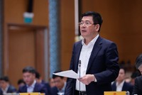 Bộ trưởng Nguyễn Hồng Diên phát biểu về một số vấn đề Kl99ok phiên bản mới của ngành điện. Ảnh: VPG/Nhật Bắc