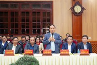 Đoàn công tác của Trường Đại học Kl992 cổng game cá cược Quốc dân làm việc với tỉnh Hà Nam Ảnh: Hoa Hiên 