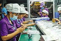 Kl994 nhà cái bóng đá world cup tại Công ty Luxshare (vốn Kl99ok phiên bản mới Trung Quốc). Ảnh: Đức Thanh 