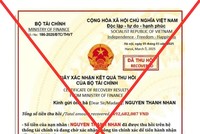 Một văn bản giả mạo con dấu, chữ ký của Bộ trưởng Bộ Kl991.com nạp rút nhanh.