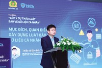 Thiếu tá Đào Đức Triệu, Phó tổng thư ký, Trưởng ban Ban Nghiên cứu, tư vấn Chính sách và Kl992 Tham Gia Ngay của NCA phát biểu tại tọa đàm 