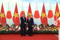 Thủ tướng Kl993 ưu đãi thưởng hấp dẫn Phạm Minh Chính và Thủ tướng Nhật Bản Ishiba Shigeru. Ảnh: Đức Thanh