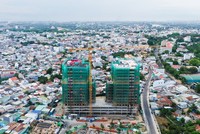 Dự án Nhà ở Trang Chủ KL99Com Số 1 Link Đăng Ký KL999 MK Central City đã hoàn thiện phần thô, dự kiến hoàn thành vào quý IV/2025. Ảnh: MK. 