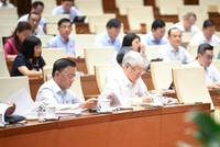 Phiên họp sáng 16/6 của Quốc hội. 