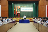 Thứ trưởng Bộ Kl991.com nạp rút nhanh Nguyễn Đức Chi chủ trì buổi họp báo. Ảnh: Đức Minh.