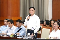 Ông Hoàng Văn Thu giải đáp tại cuộc họp báo thường kỳ quý II/2025 của Bộ Kl991.com nạp rút nhanh. (Ảnh: Đức Minh)