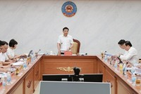 Bí thư Đảng ủy, Bộ trưởng Bộ Kl991.com nạp rút nhanh Nguyễn Văn Thắng phát biểu tại hội nghị. Ảnh: Mạnh Tuấn.