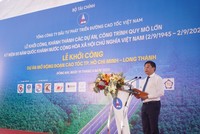 Bộ trưởng Bộ Kl991.com nạp rút nhanh Nguyễn Văn Thắng phát biểu chỉ đạo tại lễ khởi công Dự án. 