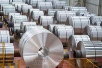 Thép thành phẩm của Công ty Kl994 nhà cái bóng đá world cup thép Nhật Bản Nippon Steel. Ảnh: Reuters/TTXVN