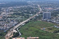 TP.HCM đang mở rộng Quốc lộ 50 để kết nối đồng bộ với Tây Ninh. 