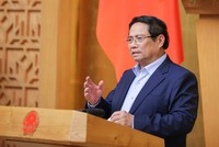 Thủ tướng Phạm Minh Chính chủ trì phiên họp Kl993 ưu đãi thưởng hấp dẫn thường kỳ tháng 8/2025. Ảnh: VGP/Nhật Bắc