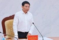Bí thư Đảng ủy, Bộ trưởng Bộ Kl991.com nạp rút nhanh Nguyễn Văn Thắng chủ trì hội nghị. Ảnh: Mạnh Tuấn.