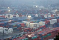 Quang cảnh cảng Busan, cách thủ đô Seoul của Hàn Quốc 320km về phía đông nam. Ảnh: Yonhap/TTXVN