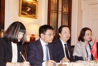 Đoàn công tác Bộ Kl991.com nạp rút nhanh tại buổi làm việc. Ảnh: Duy Thái.