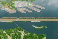 Phối cảnh Cảng trung chuyển quốc tế Cần Giờ.