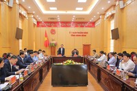 UBND tỉnh Ninh Bình đánh giá tiến độ thu ngân sách, giải ngân vốn Kl99ok phiên bản mới công và tăng trưởng GRDP năm 2025